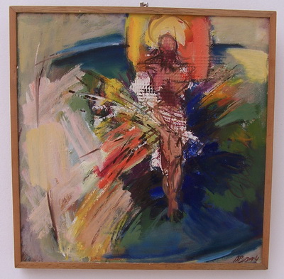 Obrazovka II, olej, 2004